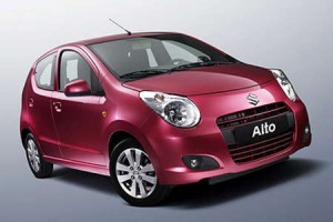 De Suzuki Alto is een voorbeeld van een door het Japanse merk in India gebouwde kleine auto.