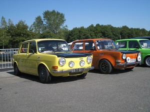 Simca 1000 - Rallye-versions yellow-orange-green