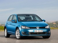 VW Golf Plugin Hubrid Blue front
