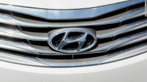 Hyundai logo front grille