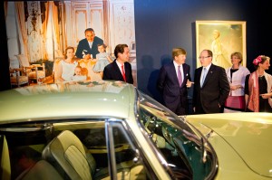 Prince Albert and King Willem-Alexander open Grace Kelly Exhibit