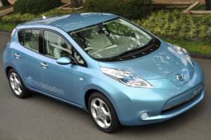 Nissan Leaf - elektroauto - in serie gebouwd