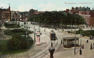 1912 - Weesperplein Amsterdam met trams