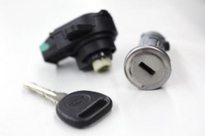 A recalled Chevy Cobalt ignition switch is seen at Raymond Chevrolet in Antioch