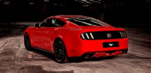 Ford Mustang fastback 2015 - rear red