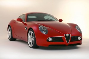 Alfa-Romeo-8C-Competizione rood