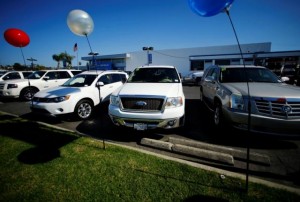 Vehicles are shown for sale at a local dealership in San Diego