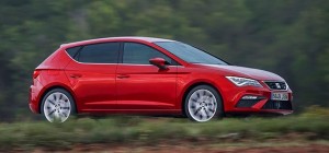 Seat Leon - 2017 - red - side
